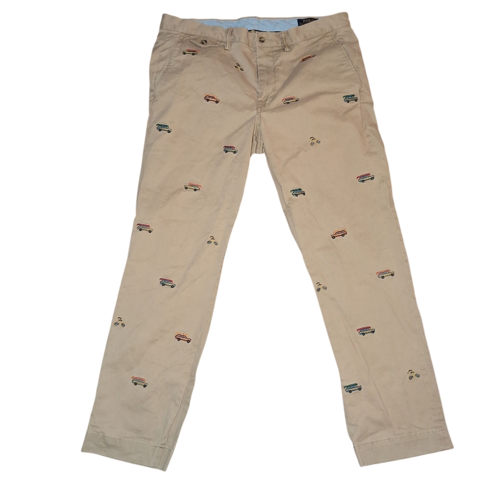 Polo Ralph Lauren Beige Embroidered Chinos